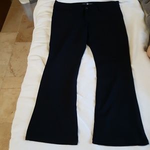 Plus size flare / boot cut black pants.